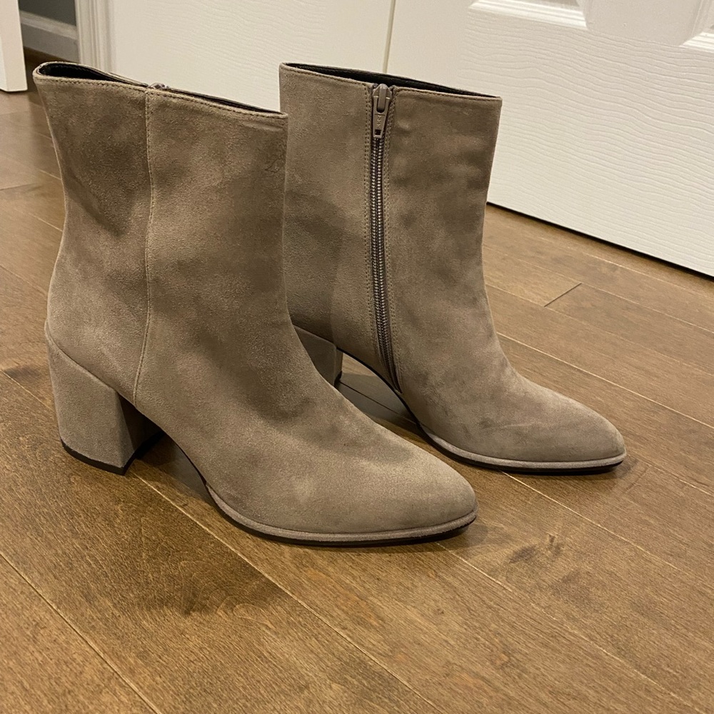 Stuart Weitzman suede booties
